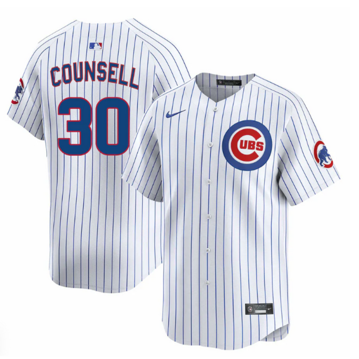 CHICAGO CUBS NIKE MEN'S CRAIG COUNSELL HOME LIMITED JERSEY Jerseys NIKE