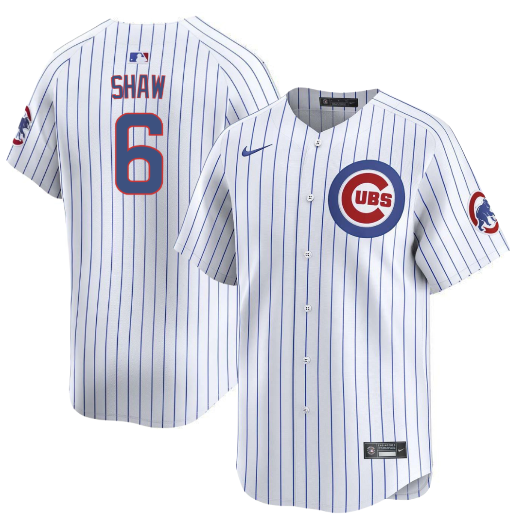 Chicago Cubs Matt Shaw Home Limited Jersey by Nike Jerseys Nike