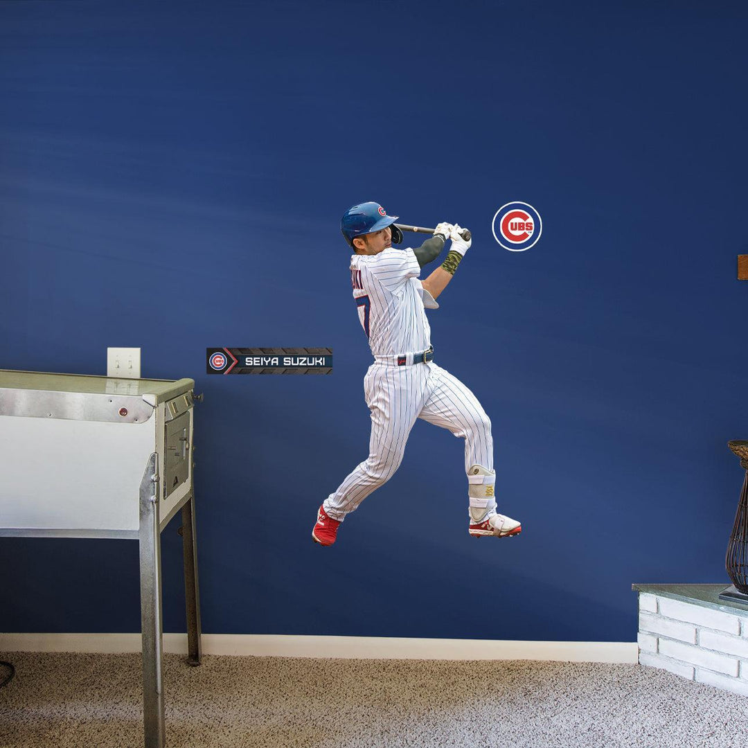 Seiya Suzuki - RealBig Home Collection - Official MLB - Chicago Cubs - Reusable Vinyl Wall Decals Vinyl Die-Cut Character UNASSIGNED