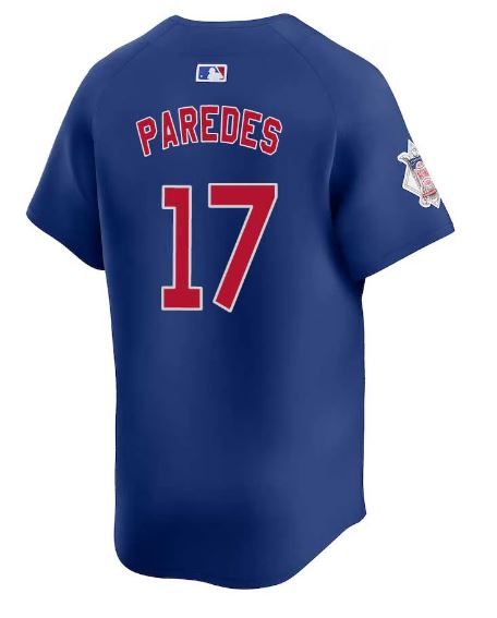 CHICAGO CUBS NIKE MEN'S ISAAC PAREDES ALTERNATE BLUE LIMITED JERSEY