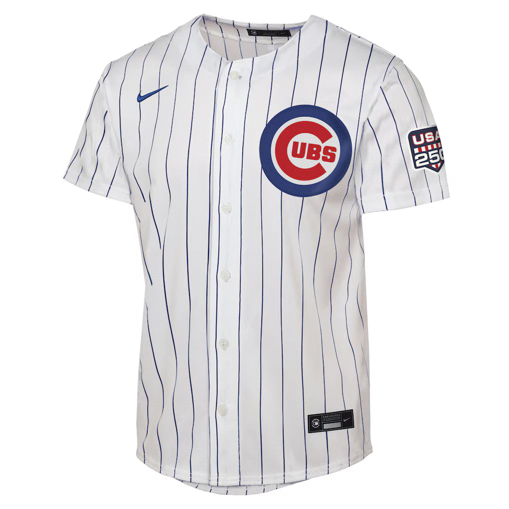 Chicago Cubs Pete Crow-Armstrong Home USA 250 Youth Jersey