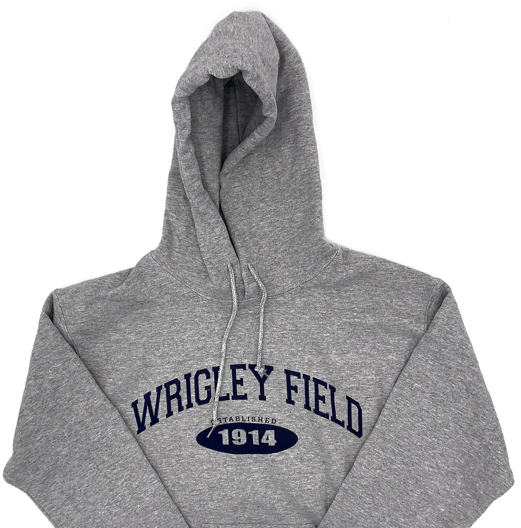 Art Flo Shirt & Lettering Wrigley Field Men's Gray Hoodie M