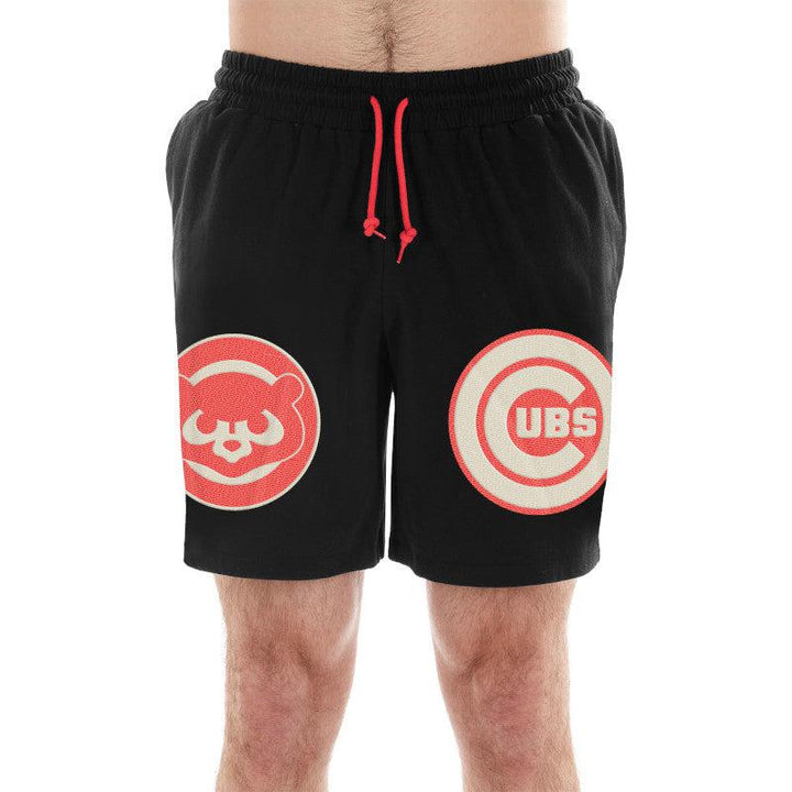 CHICAGO CUBS NEW ERA MEN'S COLOR PACK BLACK AND ORANGE SHORTS