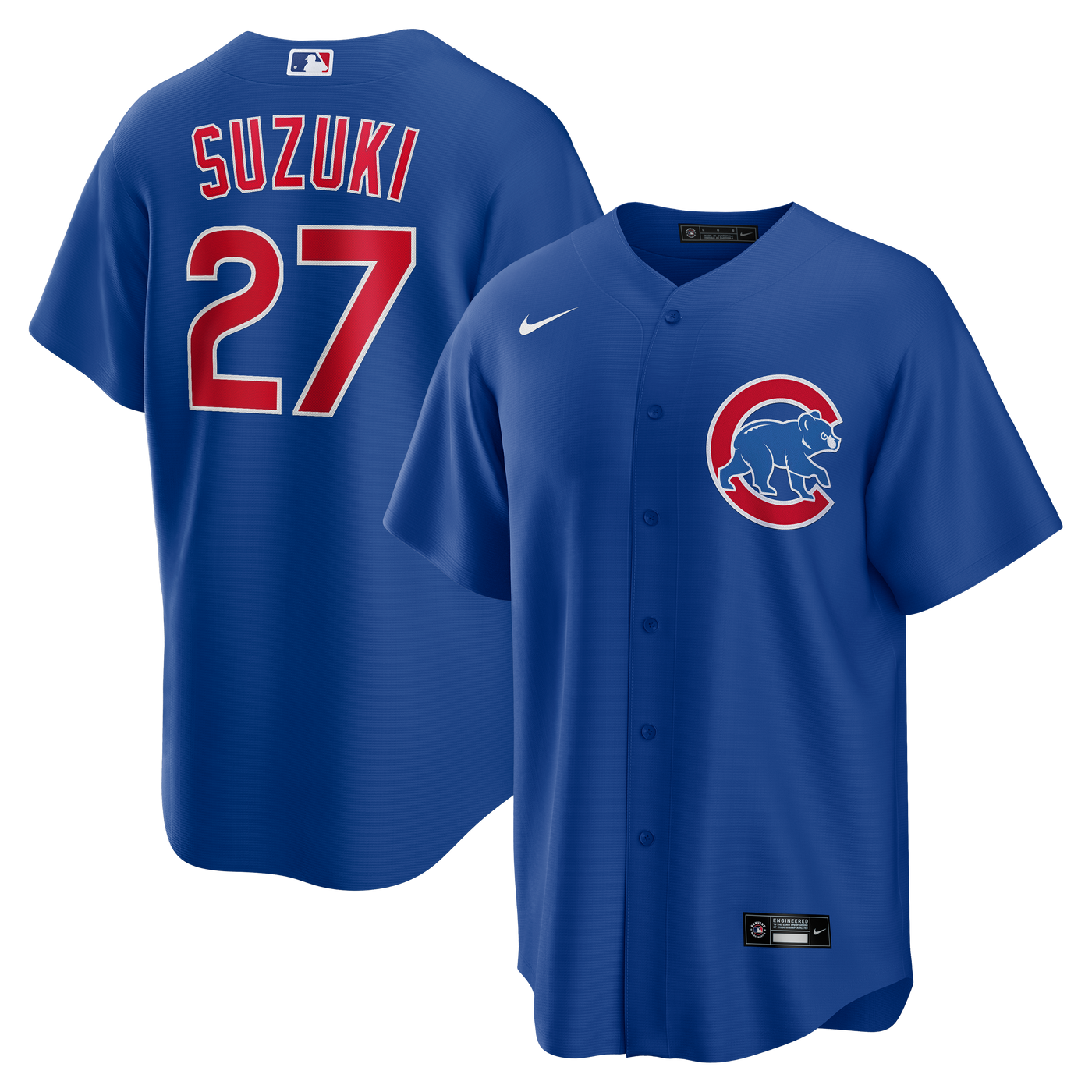 Chicago Cubs Wrigley Field MLB Logo Mens T-Shirt Blue Crew Neck Tee XL
