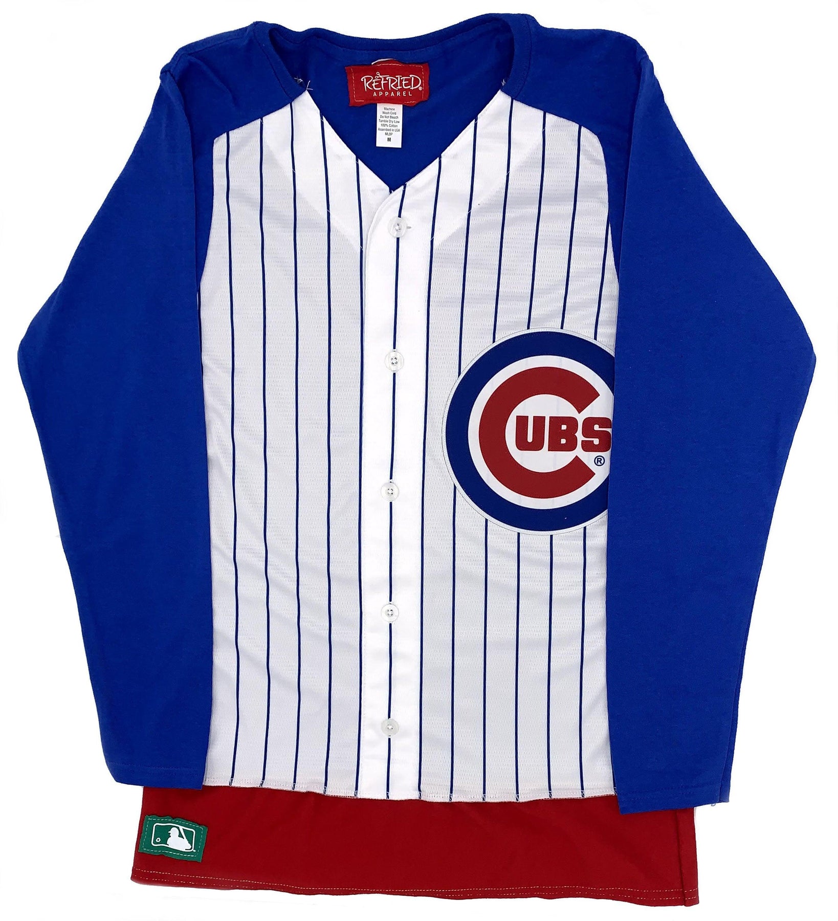 Official Chicago Cubs Long-Sleeved Tees, Cubs Raglan, Long-Sleeve T-Shirts