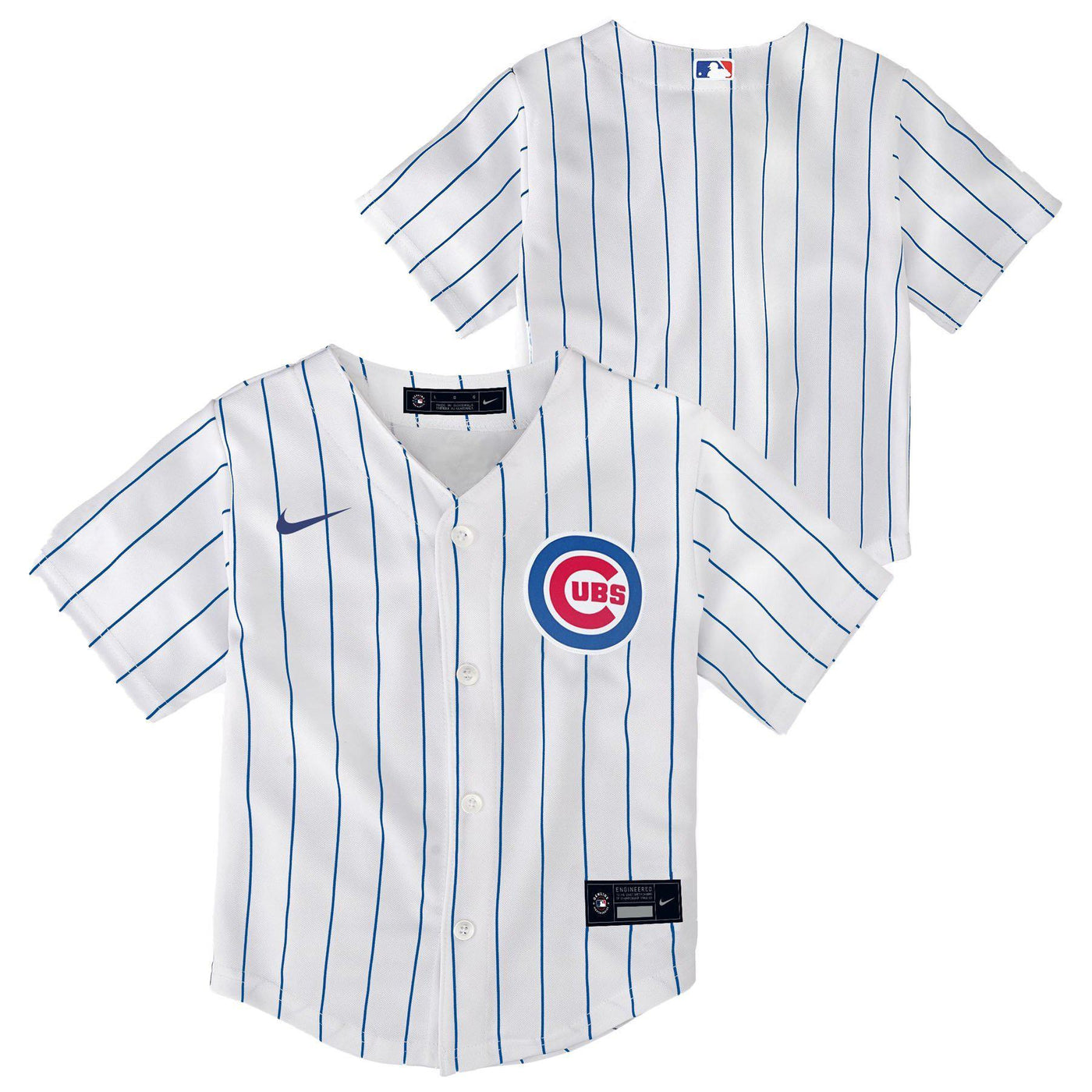Chicago Cubs Youth Nike Custom Home Pinstripe Replica Jersey
