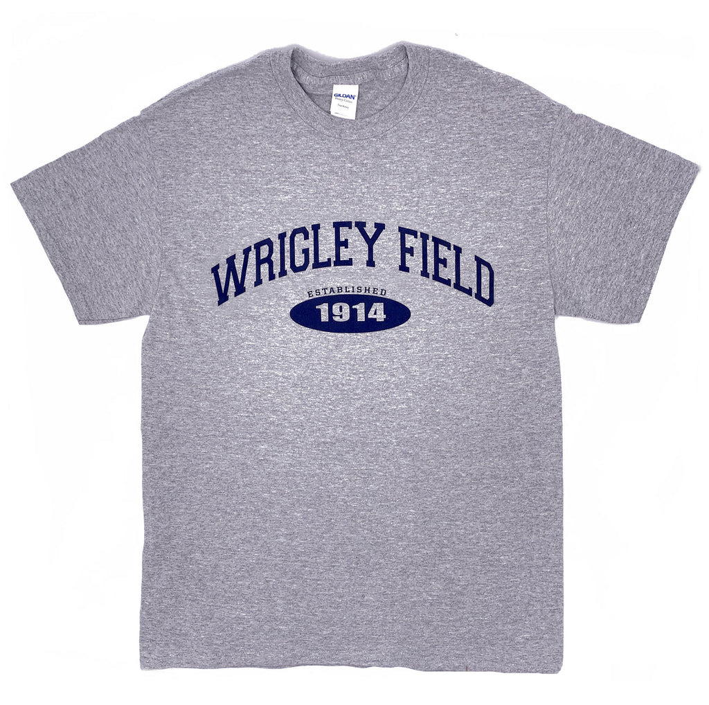 Wrigley Field Men's Est 1914 White Long Sleeve Tee L