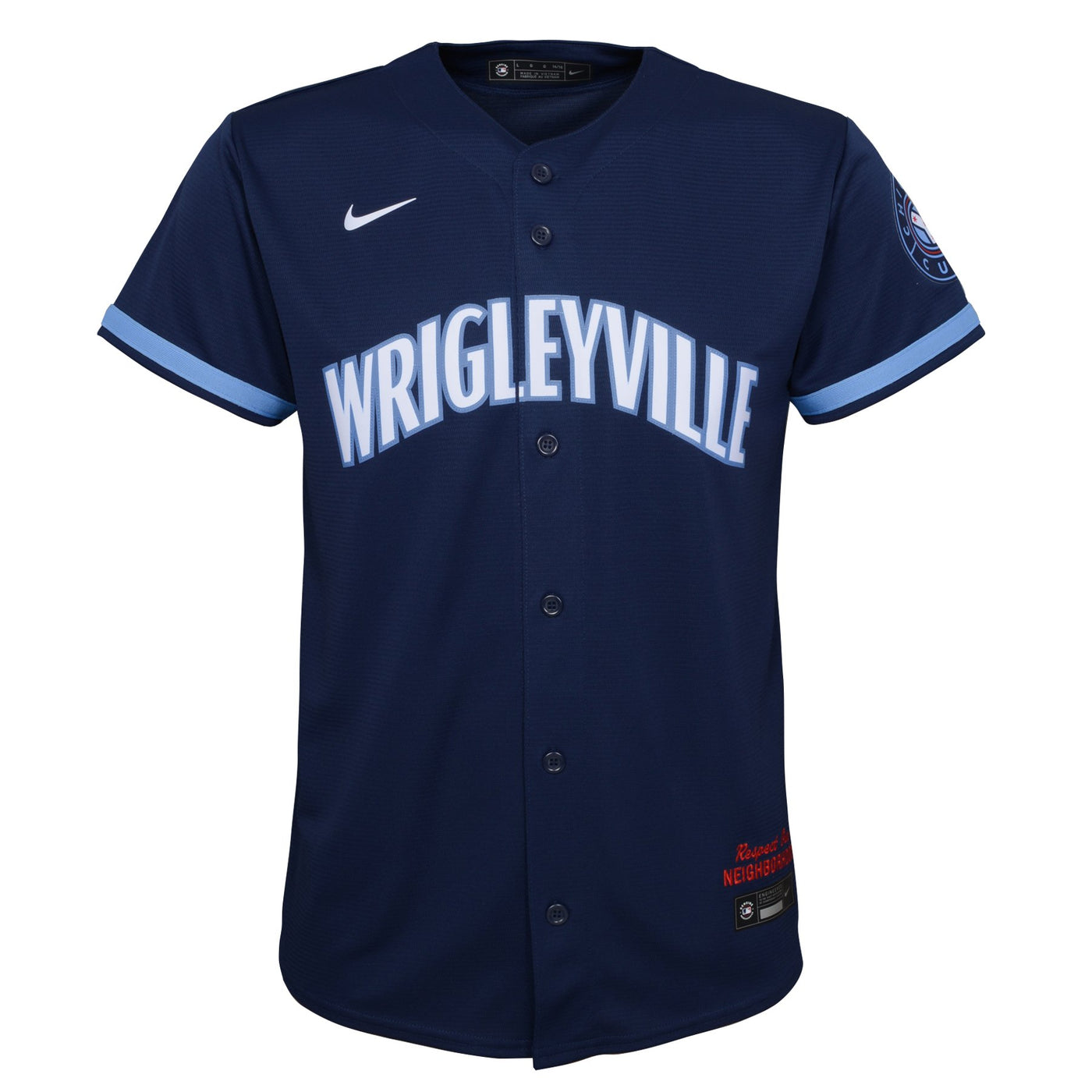 Men's Chicago Cubs Nike Light Blue City Connect Graphic T-Shirt